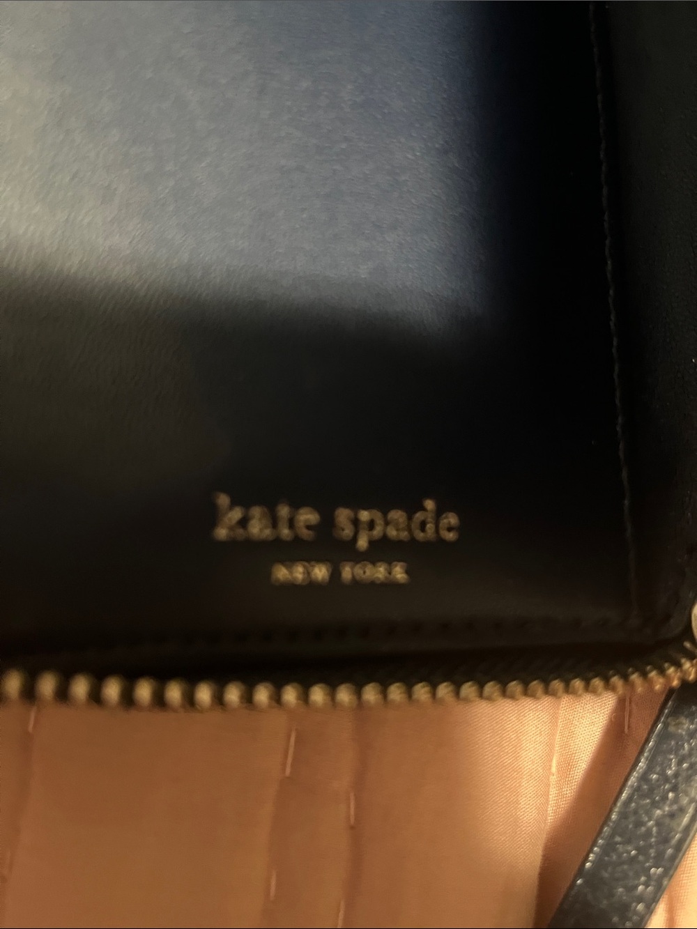 LAST CHANCE
kate spade navy pebbled zip-around wallet - Picture 9 of 9